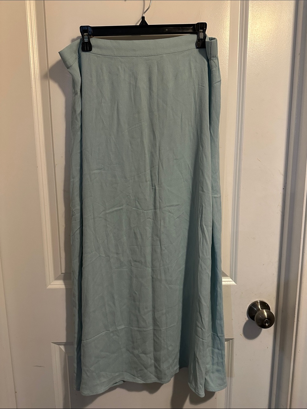 Quince Pale Blue Maxi Skirt - Fluid Full-Length Design